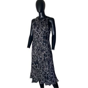 Lauren Ralph Lauren 100% silk dress Sz Large (b64)